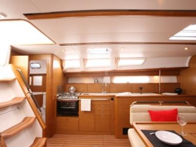 Galley of Istra, a Jeanneau Sun Odyssey 44i sailboat at Pirovac, Croatia