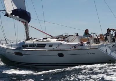 Exterior view of Istra, a Jeanneau Sun Odyssey 44i sailboat at Pirovac, Croatia