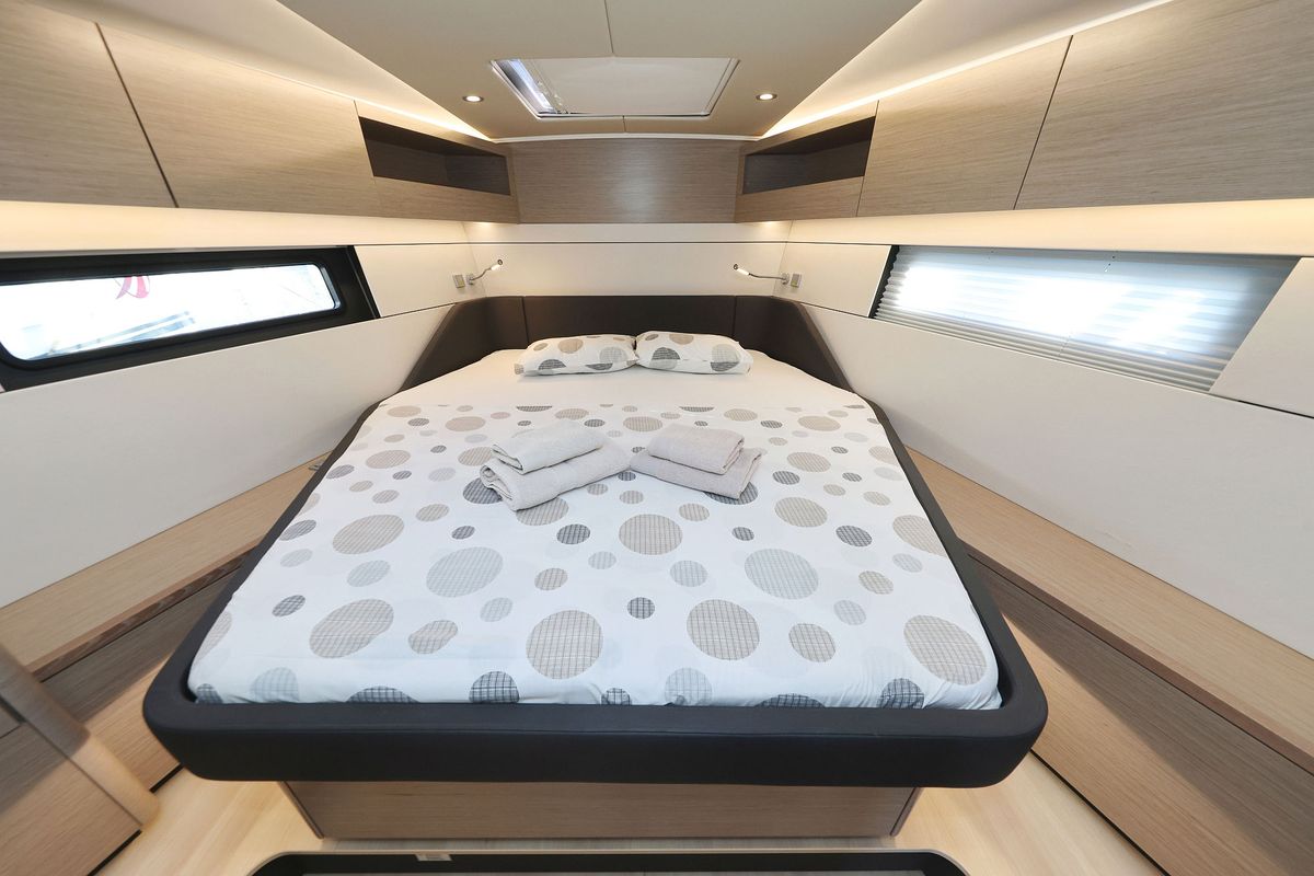 Cabin on Infinity, a Hanse Yachts Hanse 460 sailboat at Općina Sukošan, Croatia
