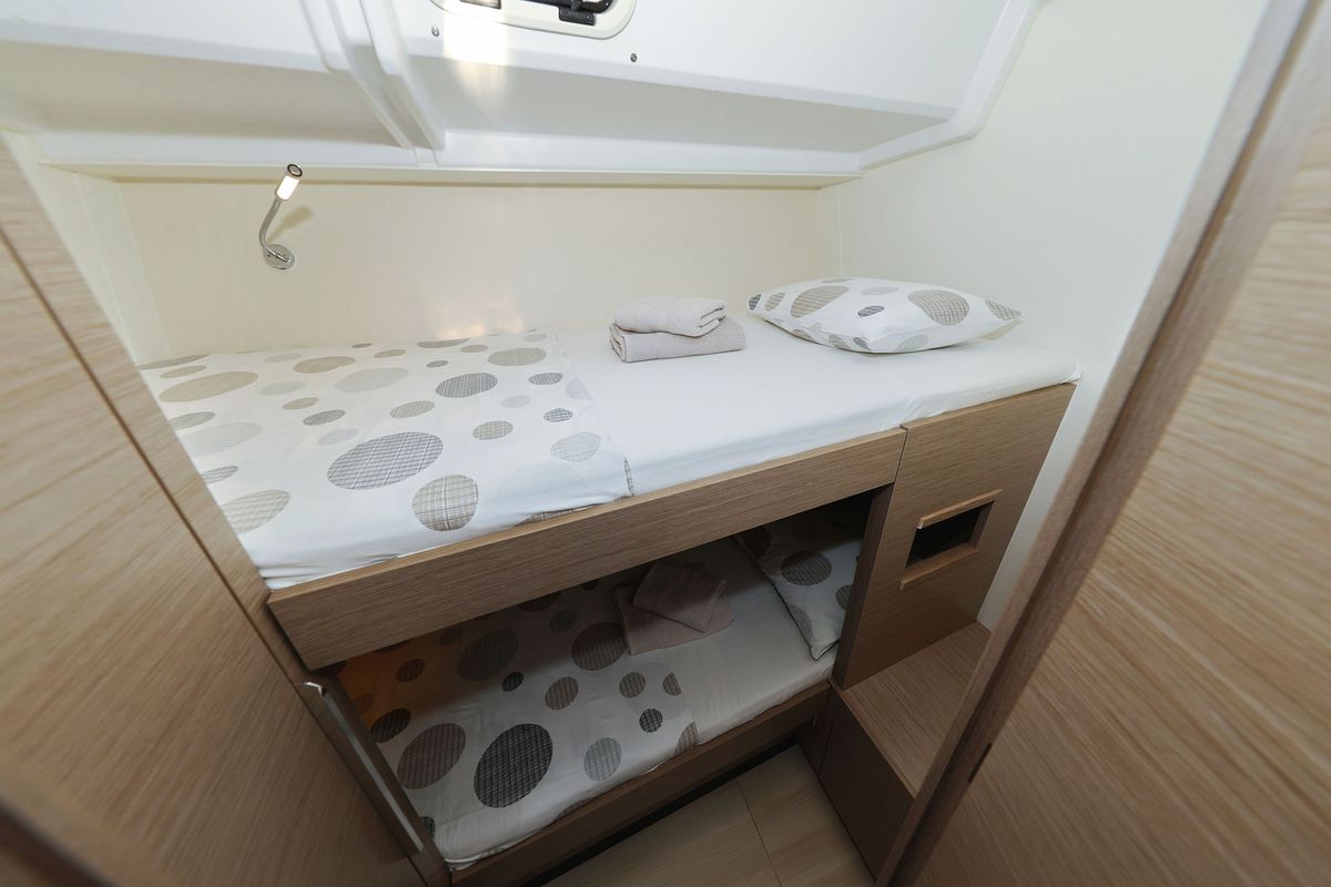 Cabin on Infinity, a Hanse Yachts Hanse 460 sailboat at Općina Sukošan, Croatia