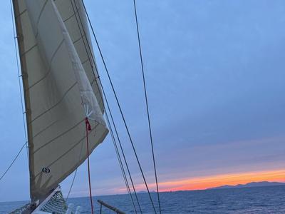 Cabin on Kymatia, a Custom Made Trehandiri sailboat at Thira Municipal Unit, Greece