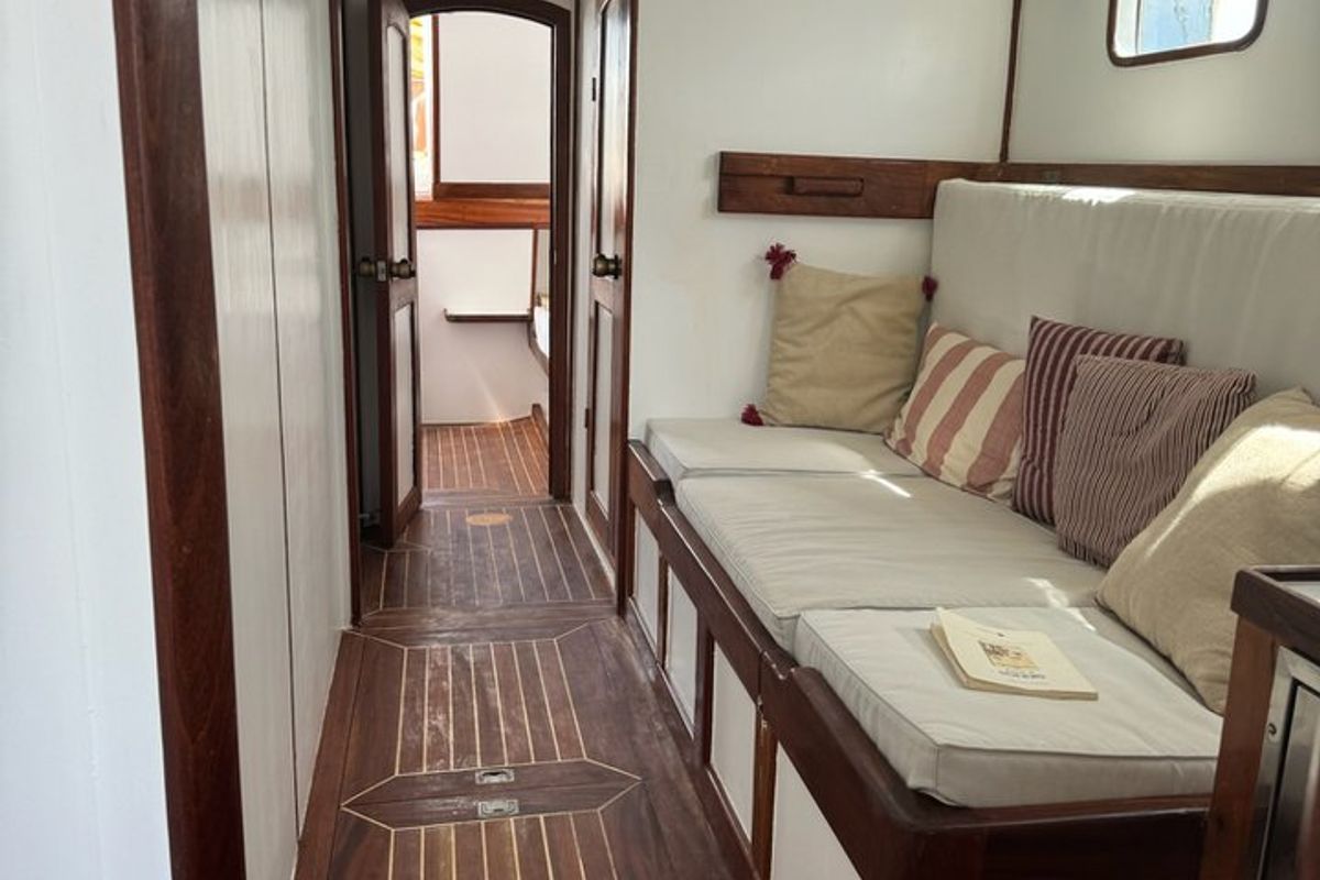 Cabin on Kymatia, a Custom Made Trehandiri sailboat at Thira Municipal Unit, Greece