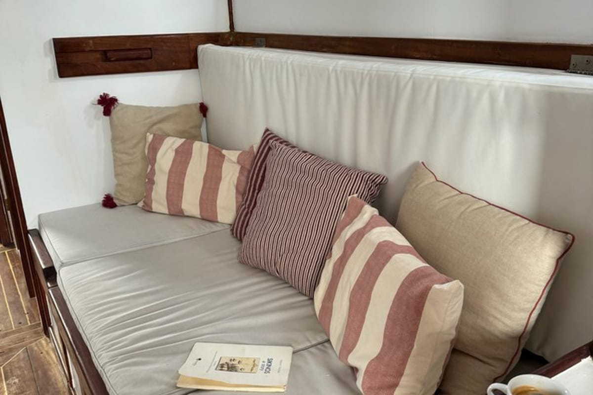 Cabin on Kymatia, a Custom Made Trehandiri sailboat at Thira Municipal Unit, Greece