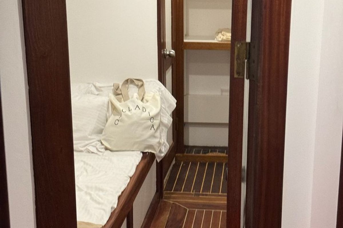 Cabin on Kymatia, a Custom Made Trehandiri sailboat at Thira Municipal Unit, Greece