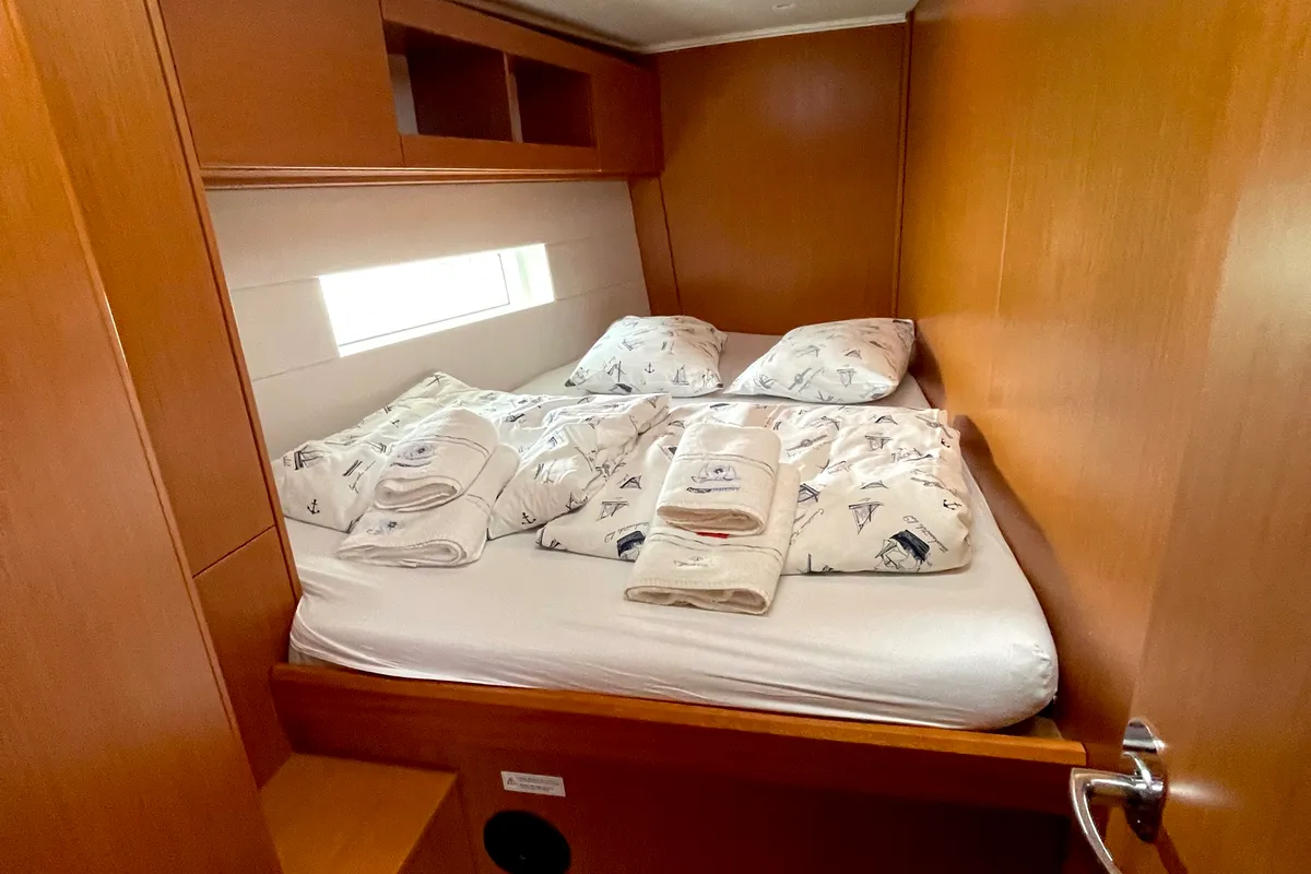 Cabin on Hangover, a Bavaria C50 Holiday sailboat at Grad Kaštela, Croatia