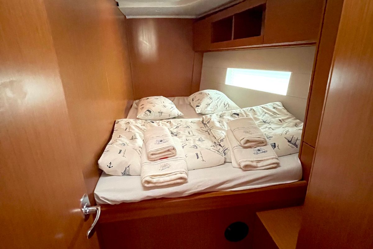 Cabin on Hangover, a Bavaria C50 Holiday sailboat at Grad Kaštela, Croatia