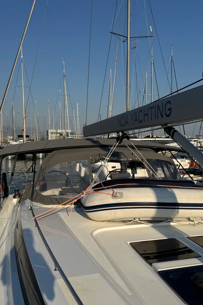Hangover, a Bavaria C50 Holiday sailboat at Grad Kaštela, Croatia