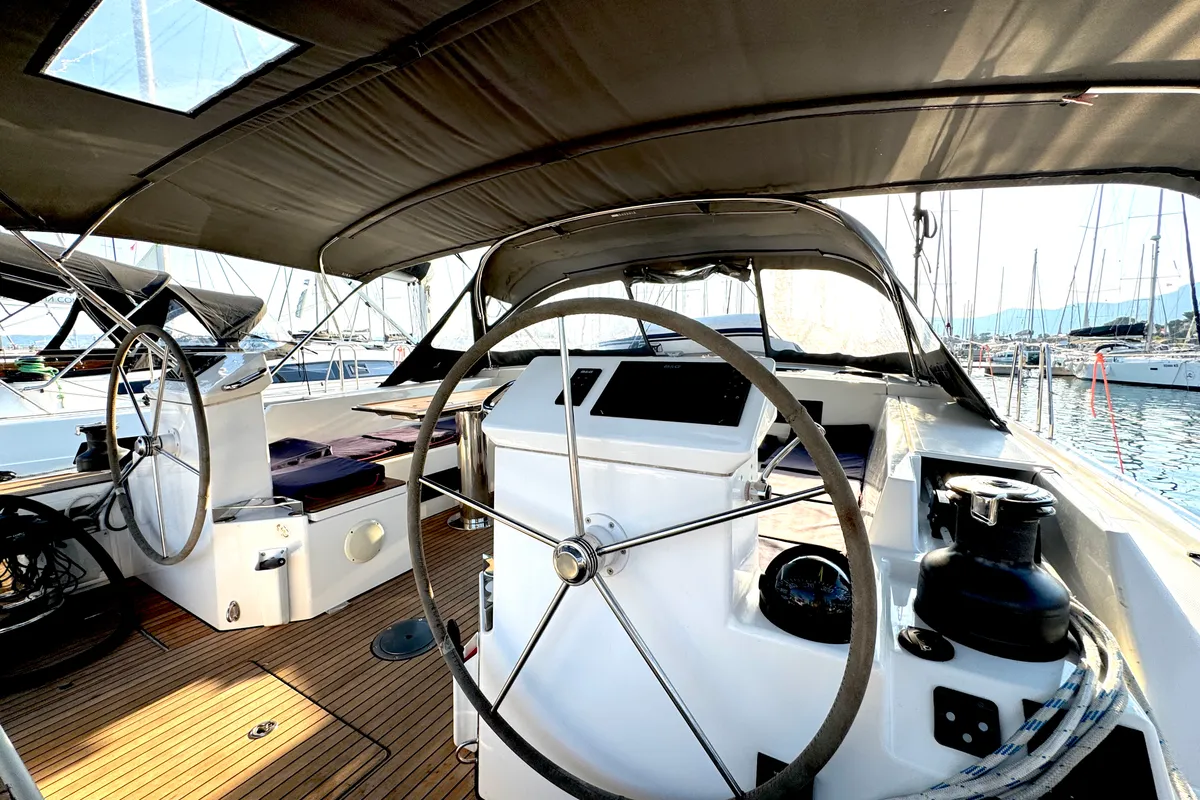 Hangover, a Bavaria C50 Holiday sailboat at Grad Kaštela, Croatia