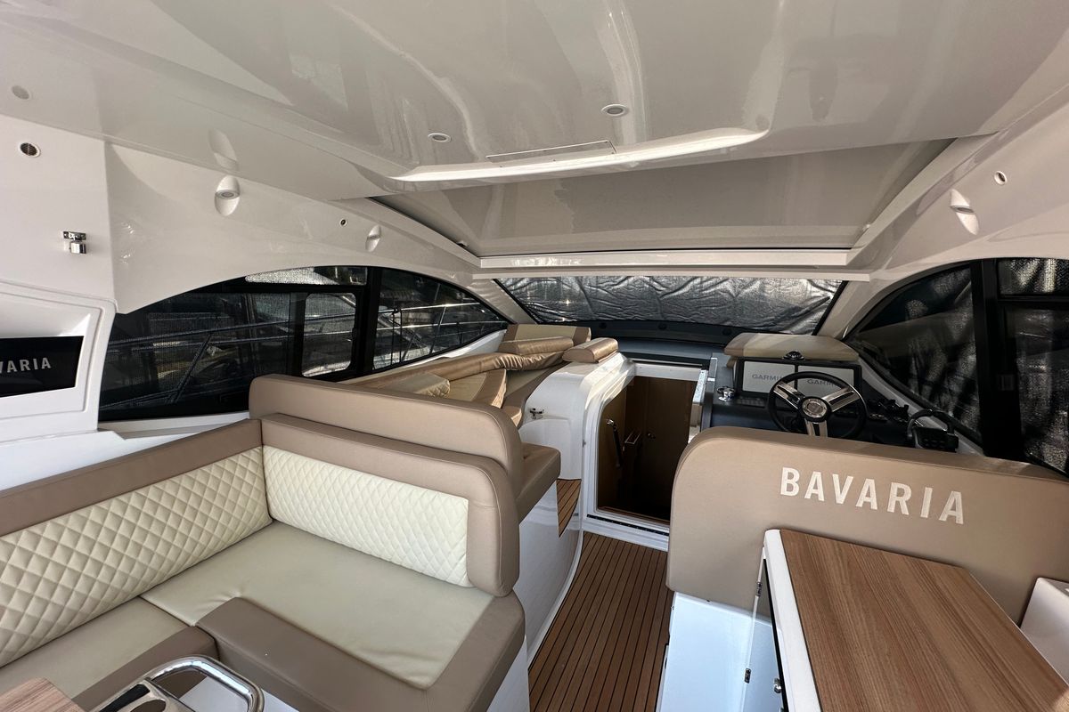 Deck of Ivana, a Bavaria SR41 yacht at Grad Trogir, Croatia