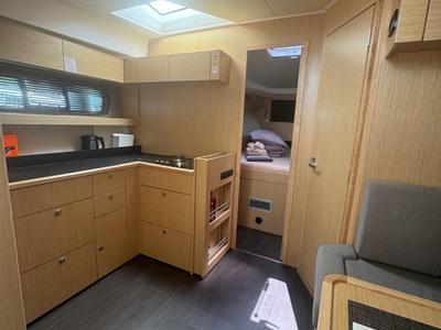 Galley of Ivana, a Bavaria SR41 yacht at Grad Trogir, Croatia
