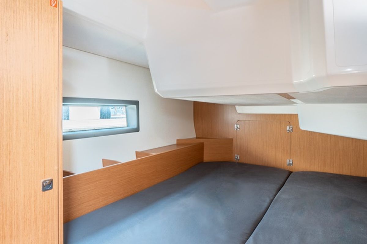 Cabin on Harmonia, a Bavaria C42 sailboat at Municipal Unit of Rhodes, Greece
