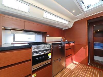 Galley of Supernatural, a Hanse Yachts Hanse 508 sailboat at Grad Biograd na Moru, Croatia