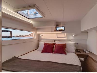 Cabin on Pina Colada, a Lagoon 40 catamaran at Eden Island Marina, Seychelles