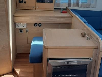Galley of Adriatic Expert, a D&D Kufner 54 sailboat at Punat, Croatia