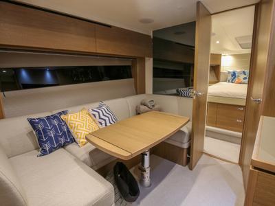 Salon of IMA, a Princess Yachts Princess V 40 motorboat at Gouvia, Greece