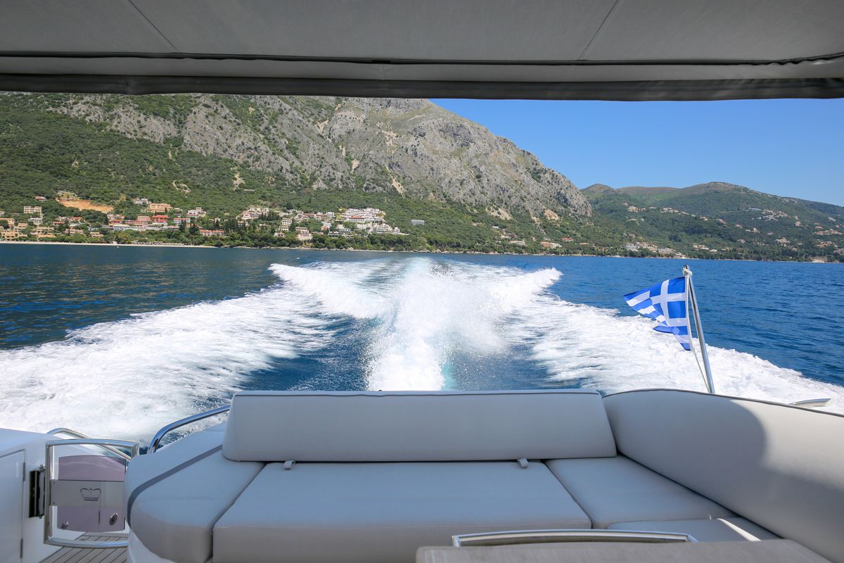 IMA, a Princess Yachts Princess V 40 motorboat at Gouvia, Greece