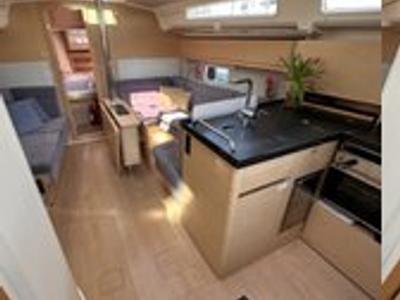 Galley of FuFu, a Hanse Yachts Hanse 388 sailboat at Seget Donji, Croatia