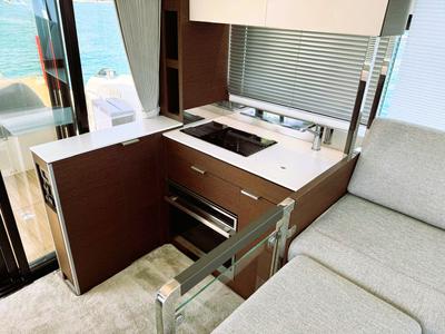 Galley of Majabell II, a Jeanneau Prestige 420S yacht at Grad Trogir, Croatia