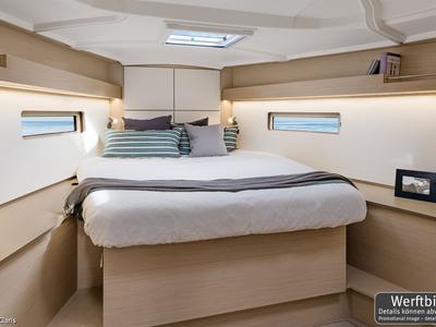 Cabin on Finja, a Beneteau Oceanis 40.1 sailboat at Općina Rogoznica, Croatia