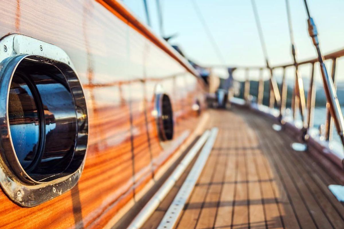 Deck of Wicked Felina, a Unknown Wicked Felina yacht at Bodrum, Turkey