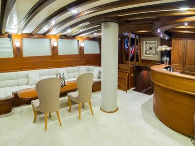 Salon of Wicked Felina, a Unknown Wicked Felina yacht at Bodrum, Turkey