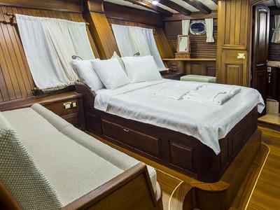 Cabin on Wicked Felina, a Unknown Wicked Felina yacht at Bodrum, Turkey