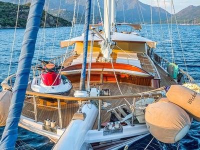 Deck of Wicked Felina, a Unknown Wicked Felina yacht at Bodrum, Turkey