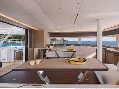 Galley of SAILUXE - La Controra, a Lagoon Sixty 5 catamaran at Olbia, Italy