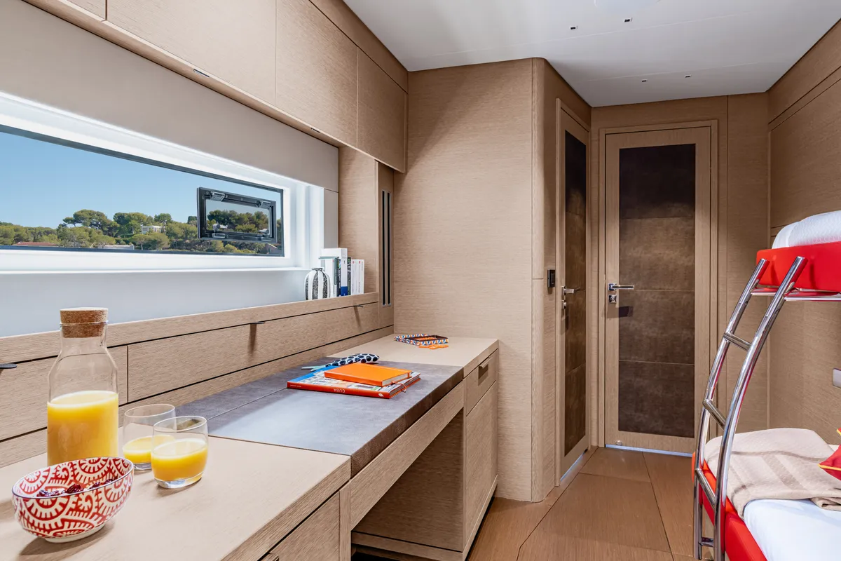 Cabin on SAILUXE - La Controra, a Lagoon Sixty 5 catamaran at Olbia, Italy