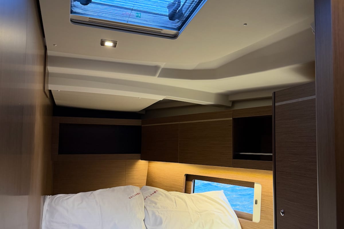 Cabin on Athena 2, a Beneteau Oceanis 46.1 sailboat at Fethiye, Turkey