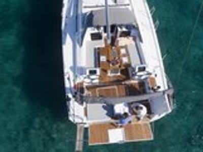 Deck of My Way, a Dufour Exclusive 56 sailboat at Općina Rogoznica, Croatia