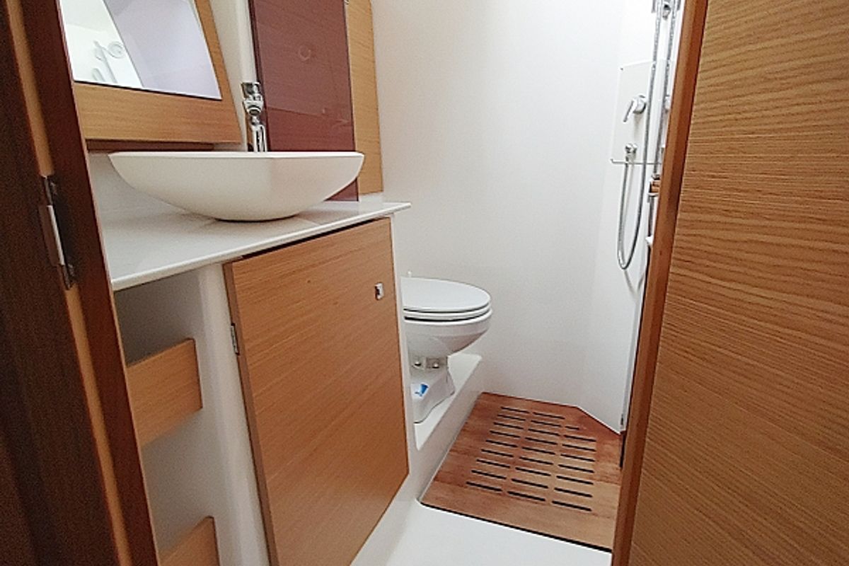 Head on My Way, a Dufour Exclusive 56 sailboat at Općina Rogoznica, Croatia