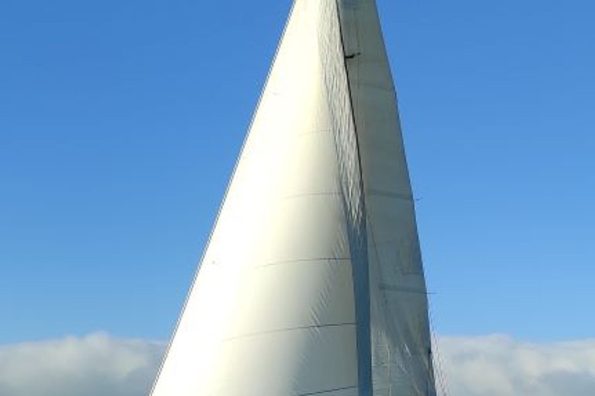 Machimbombo, a Dufour 385 Grand Large sailboat at Portimão, Portugal