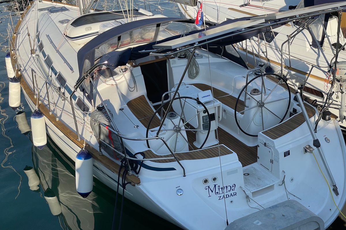 Exterior view of MIRNA, a Bavaria 44 sailboat at Zadar, Croatia