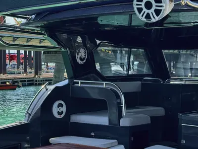 Implication, a Silvercraft Silvercraft 36HT motorboat at Rawai, Thailand