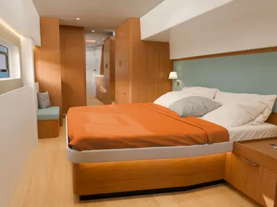 Cabin on Kos 52.CAT2, a Bali 5.2 catamaran at Municipal Unit of Lefkada, Greece