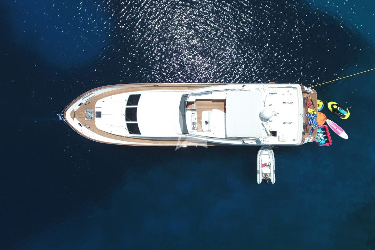 Exterior view of Efmaria, a Falcon Yachts Falcon 86 yacht at Athens, Greece
