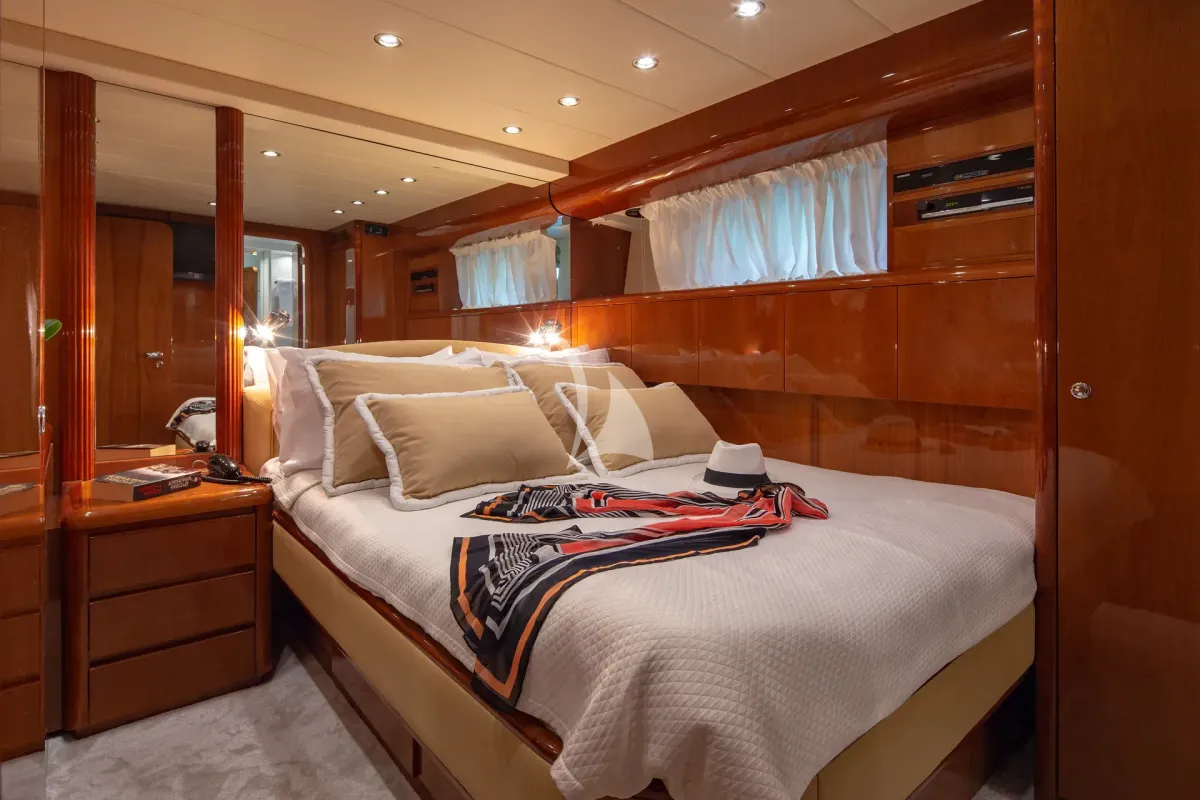 Cabin on Efmaria, a Falcon Yachts Falcon 86 yacht at Athens, Greece