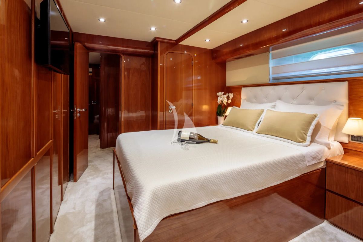 Cabin on Efmaria, a Falcon Yachts Falcon 86 yacht at Athens, Greece