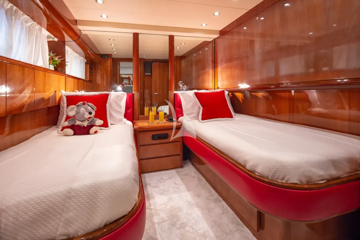 Cabin on Efmaria, a Falcon Yachts Falcon 86 yacht at Athens, Greece