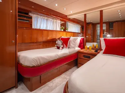 Cabin on Efmaria, a Falcon Yachts Falcon 86 yacht at Athens, Greece