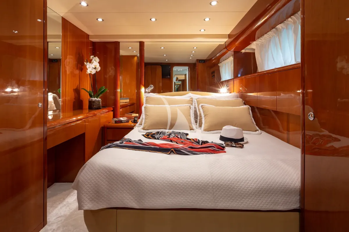 Cabin on Efmaria, a Falcon Yachts Falcon 86 yacht at Athens, Greece