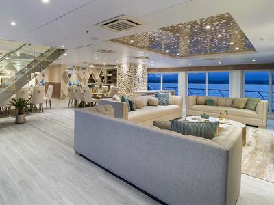 Salon of Elite, a Gulet Power Catamaran catamaran at Parroquia Puerto Baquerizo Moreno, Ecuador