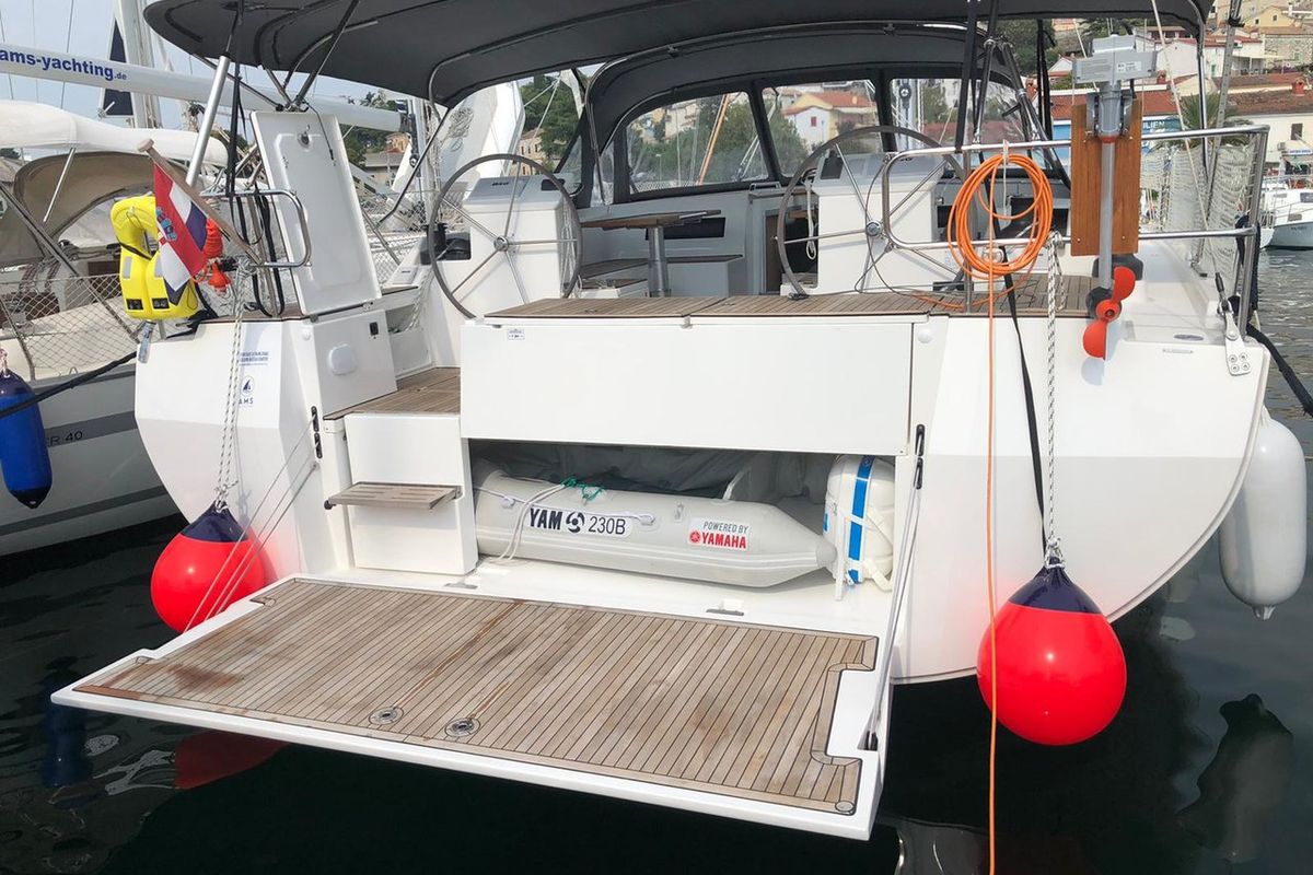Exterior view of Xenia, a Bavaria C50 Style sailboat at Općina Vrsar, Croatia