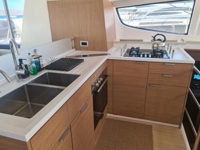 Galley of ANAFI - Fully Equipped, a Bali 4.6 catamaran at Lavreotiki Municipal Unit, Greece
