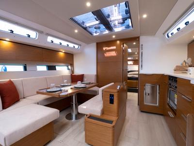 Salon of Gin Tonic, a Hanse Yachts Hanse 460 sailboat at Rosignano Solvay, Italy
