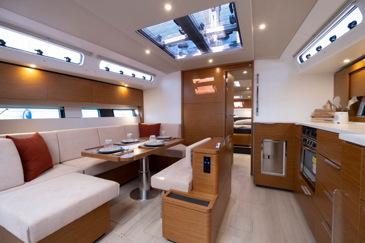 Salon of Gin Tonic, a Hanse Yachts Hanse 460 sailboat at Rosignano Solvay, Italy