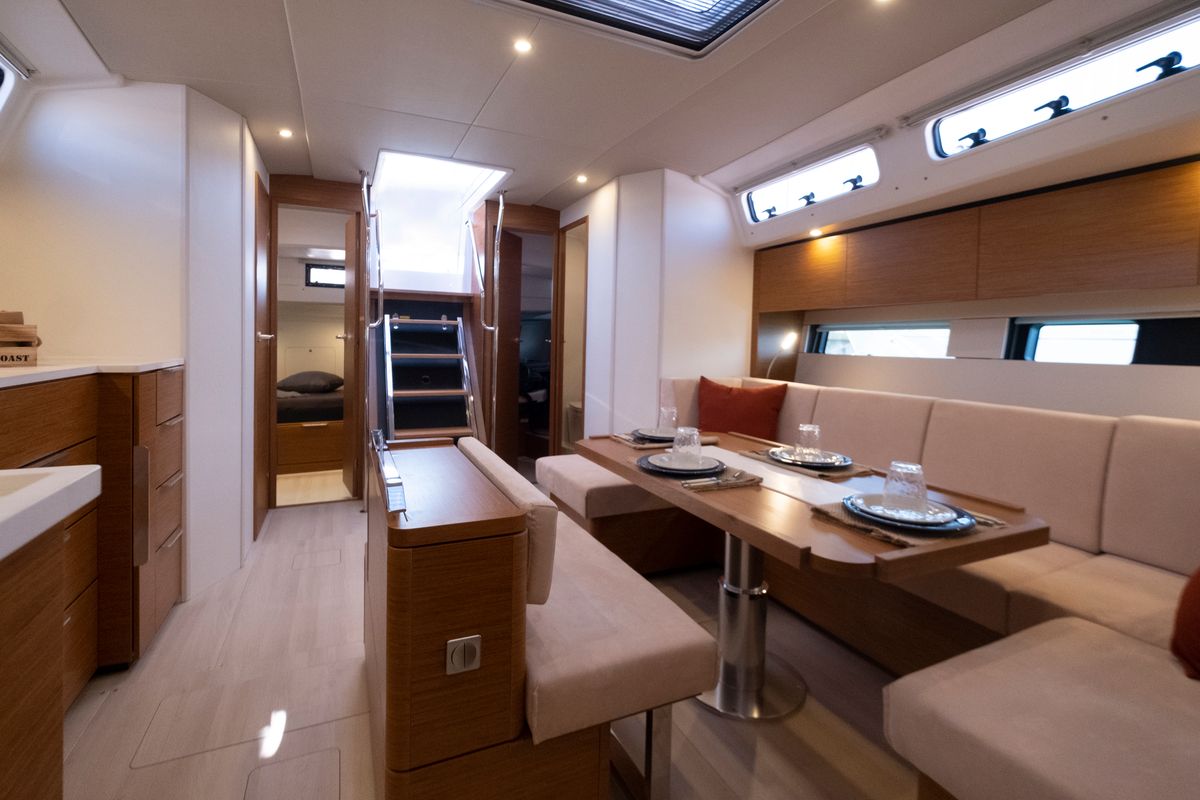 Salon of Gin Tonic, a Hanse Yachts Hanse 460 sailboat at Rosignano Solvay, Italy