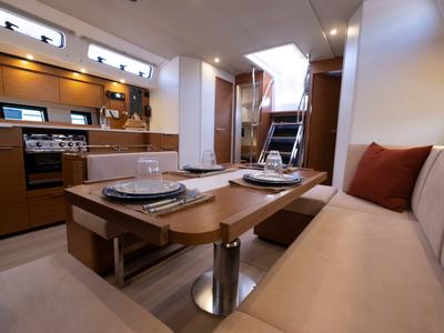 Galley of Gin Tonic, a Hanse Yachts Hanse 460 sailboat at Rosignano Solvay, Italy