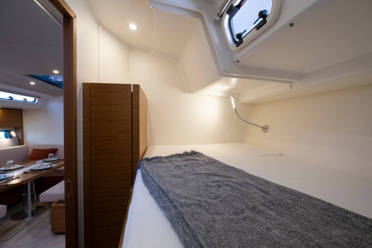Cabin on Gin Tonic, a Hanse Yachts Hanse 460 sailboat at Rosignano Solvay, Italy
